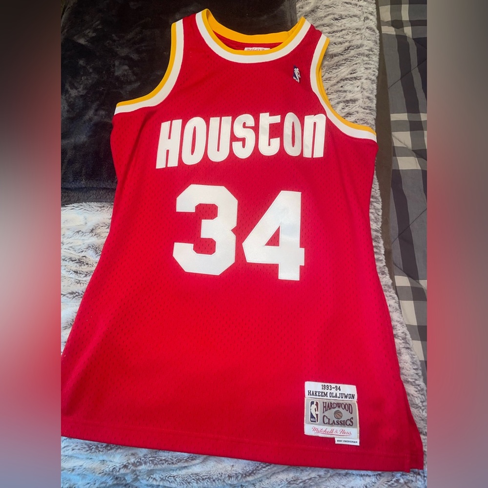 Houston Rockets Jersey. Olajuwon 1993-94. Hardwood Classics Mitchell & Ness